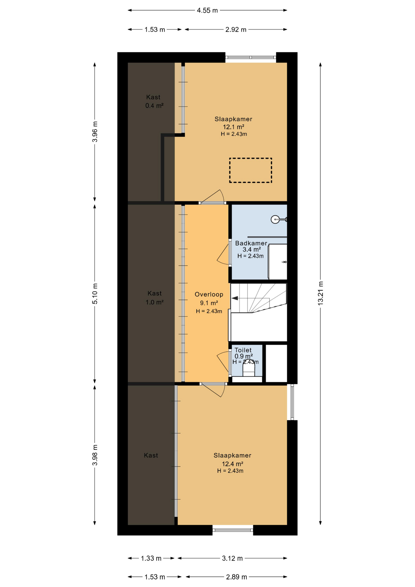 Floor plan sleeping floor