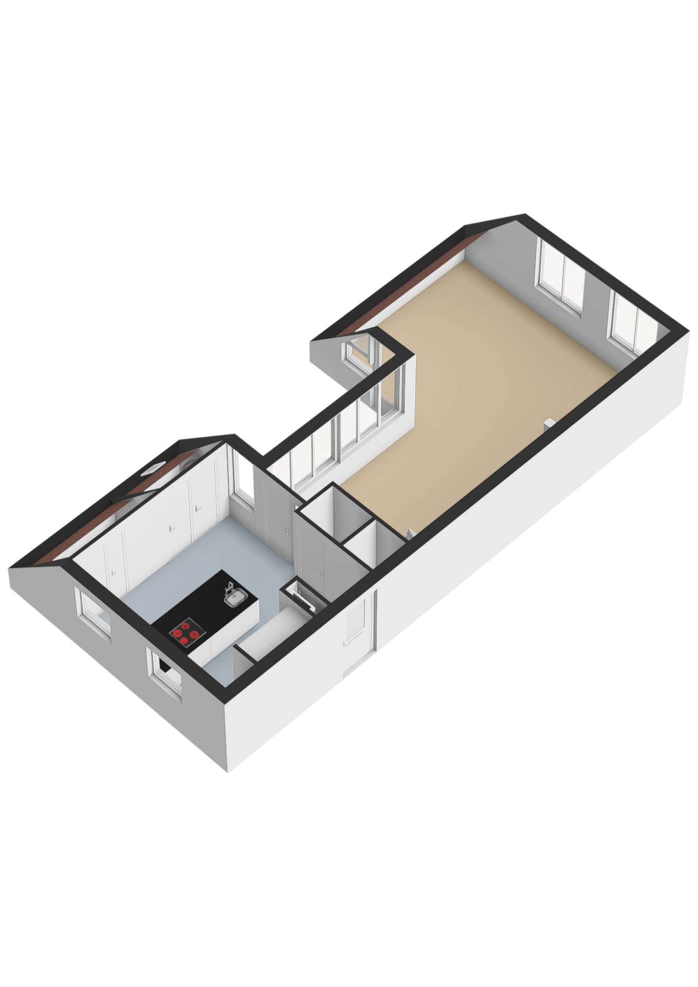 3D view living floor